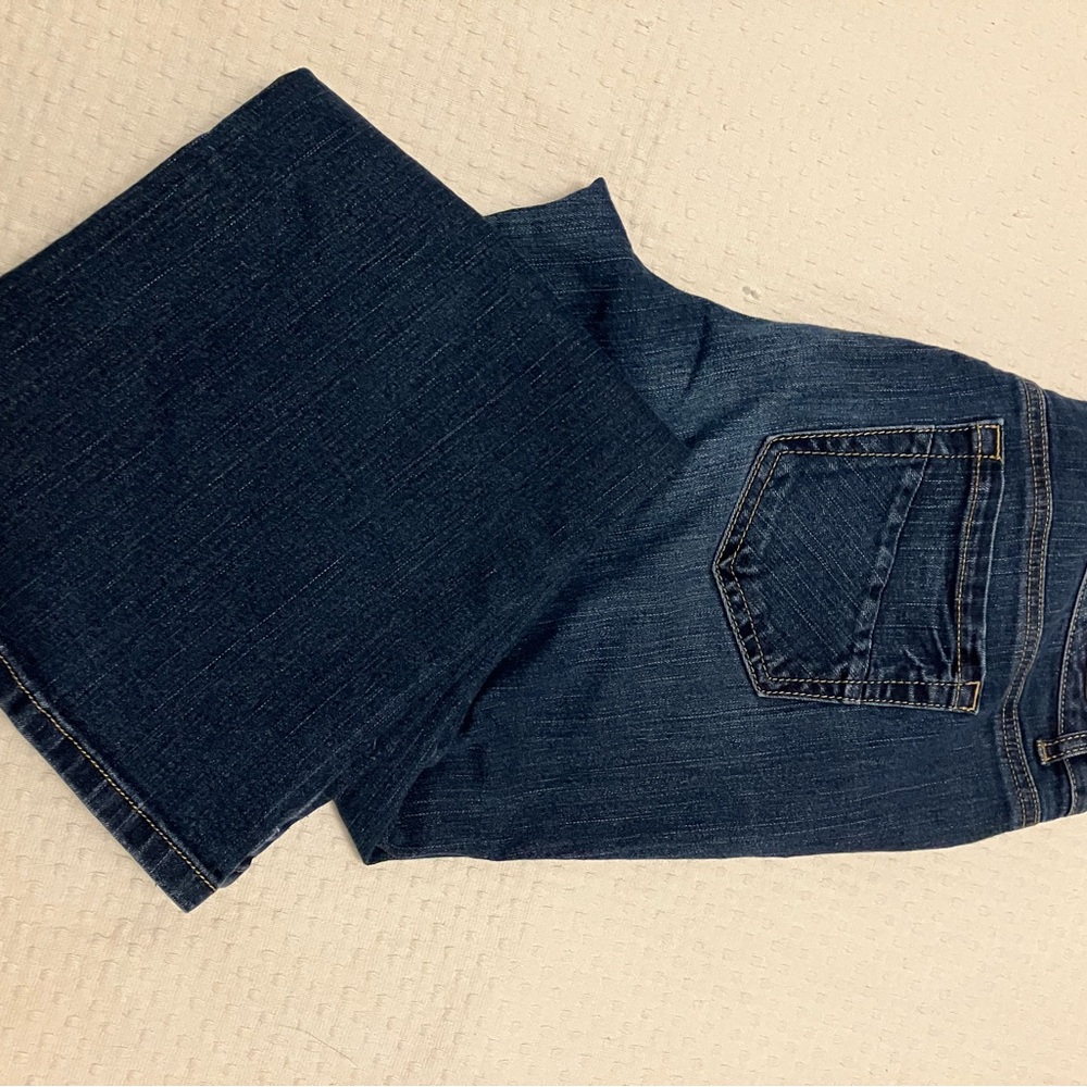 VTG 1981 Ruff Hewn Dark Wash mid rise bootcut jeans Women’s size 12S 5 pocket - Picture 8 of 8